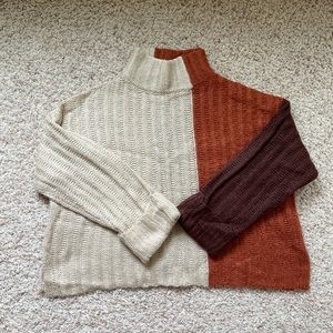 RedDress Boutique S colorblock turtleneck sweater